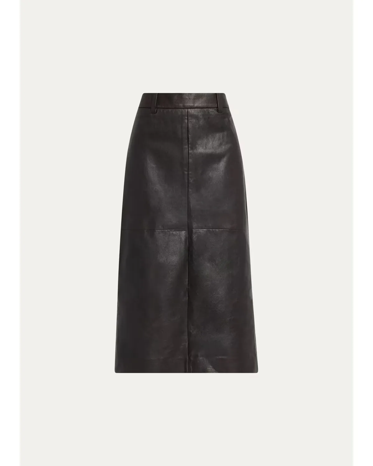 Leather Midi Pencil Skirt
