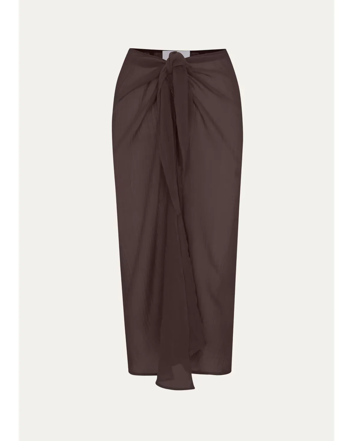 Bamboo Cotton Gauze Wrap Midi Skirt Coverup by ANEMOS