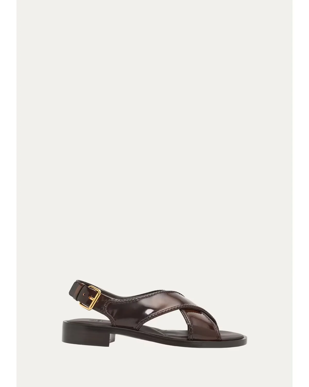 35mm Crisscross Patent Leather Slingback Sandals by Churchs