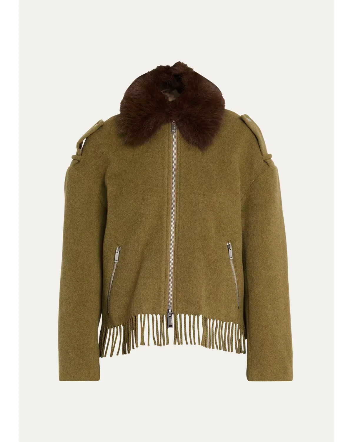 Wool-Blend Scarf-Hem Jacket by 3.1 Phillip Lim