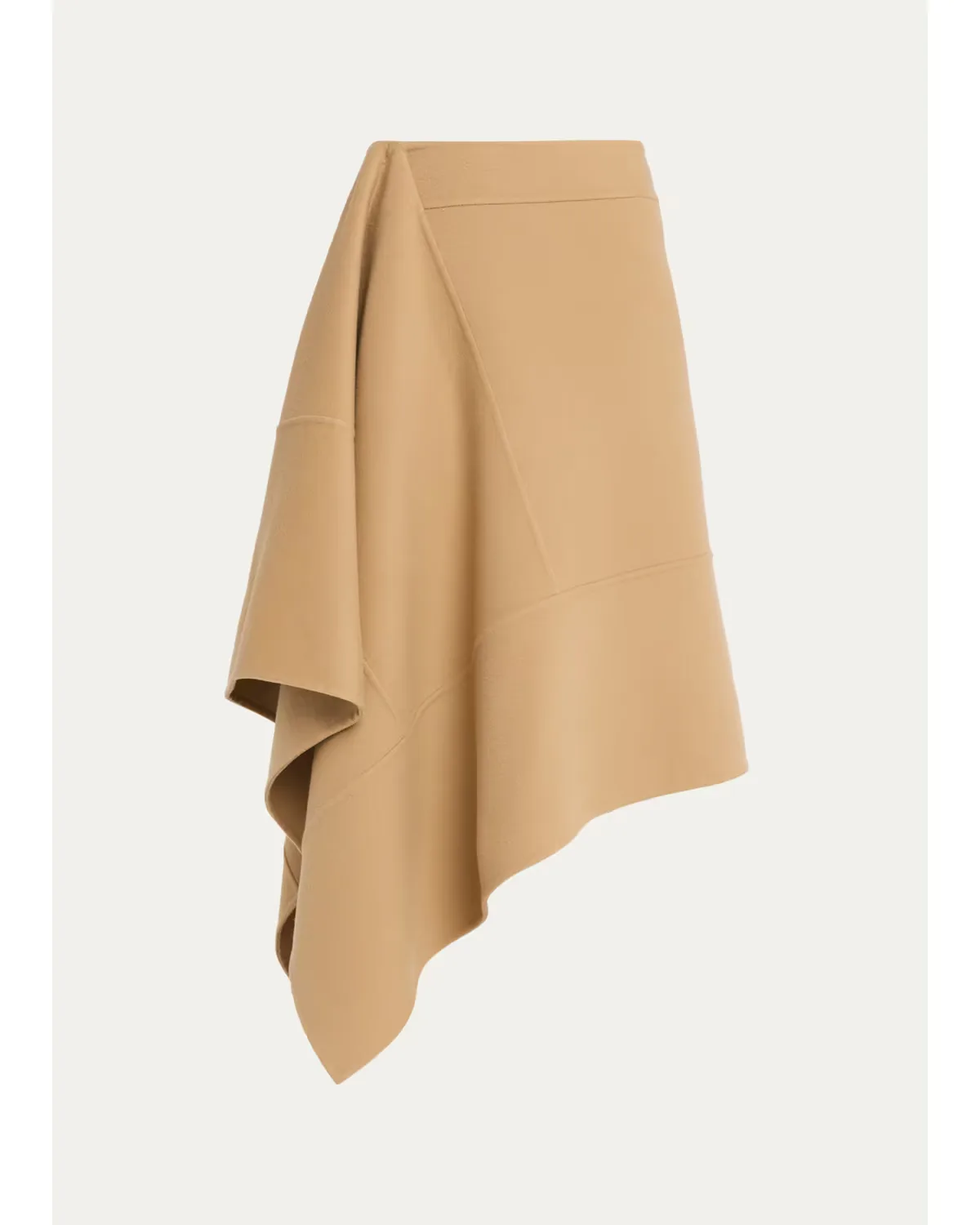 Asymmetric Wool Midi Skirt by MICHAEL Michael Kors