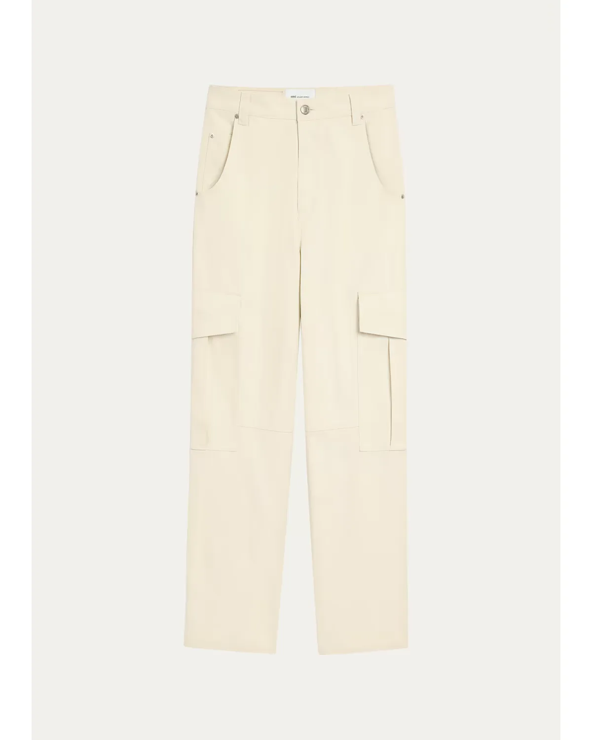 Cotton Canvas Straight-Leg Cargo Pants by Ami Paris