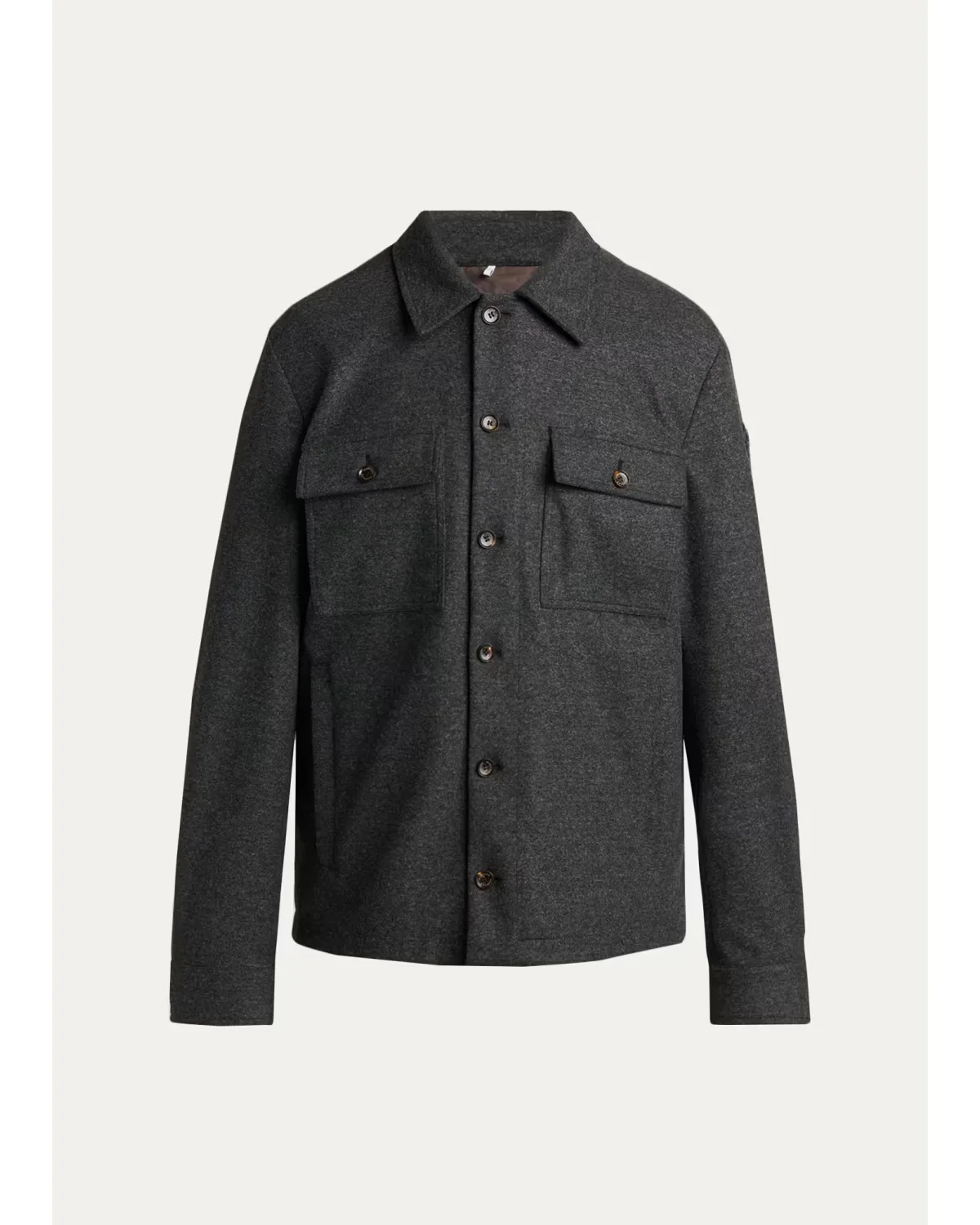 Wool-Blend Shirt Jacket by Moncler