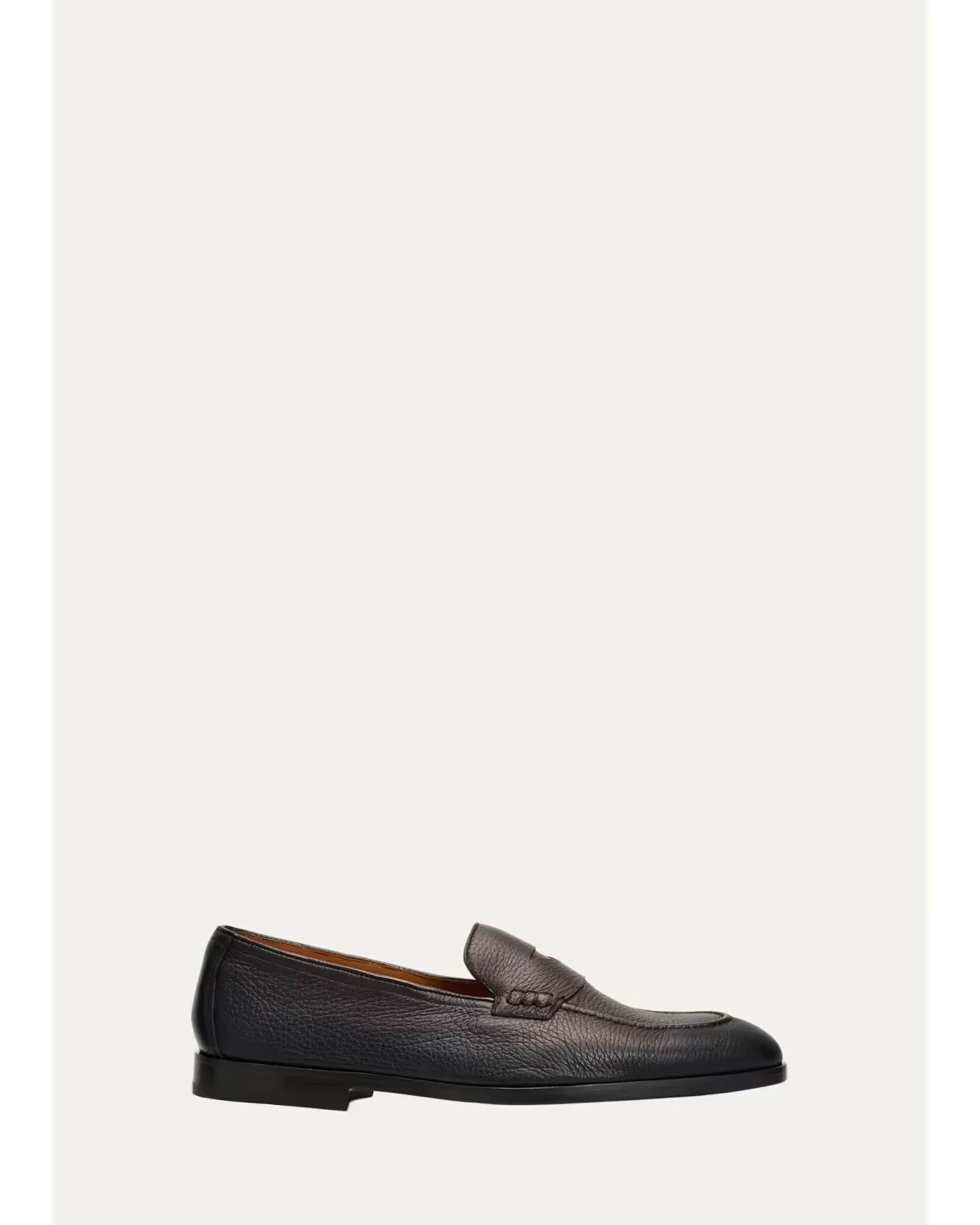 Stresa Deerskin Leather Penny Loafers by Doucal's