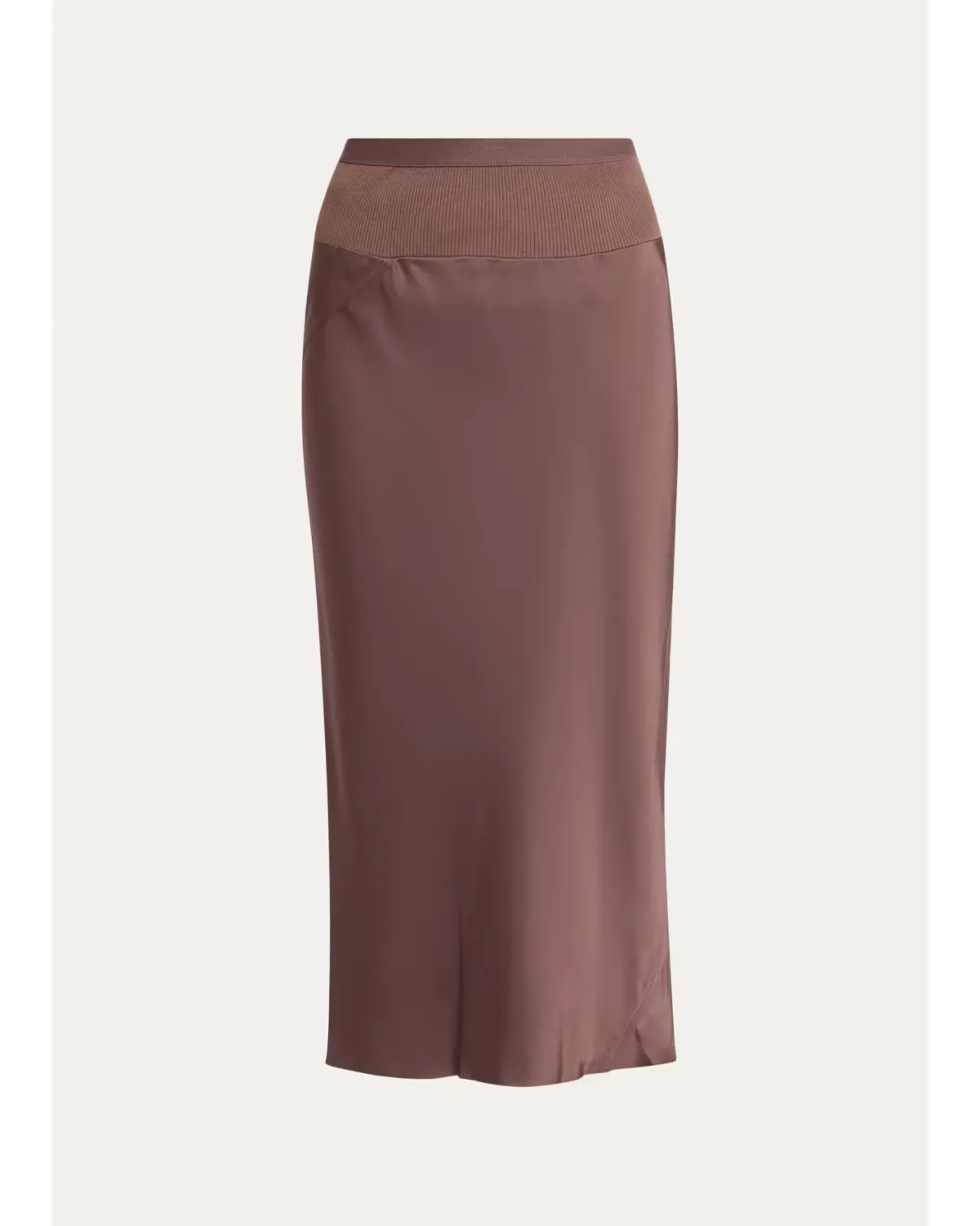 Satin Bias Midi-Skirt by Rick Owens