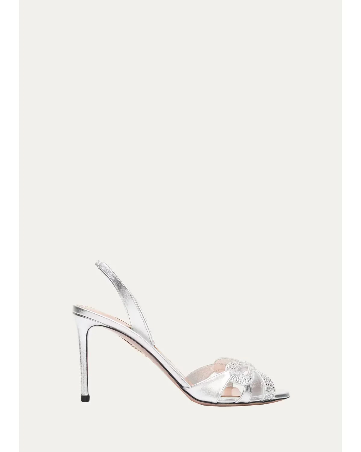 85mm Ribbon Kiss Metallic Leather Sandals