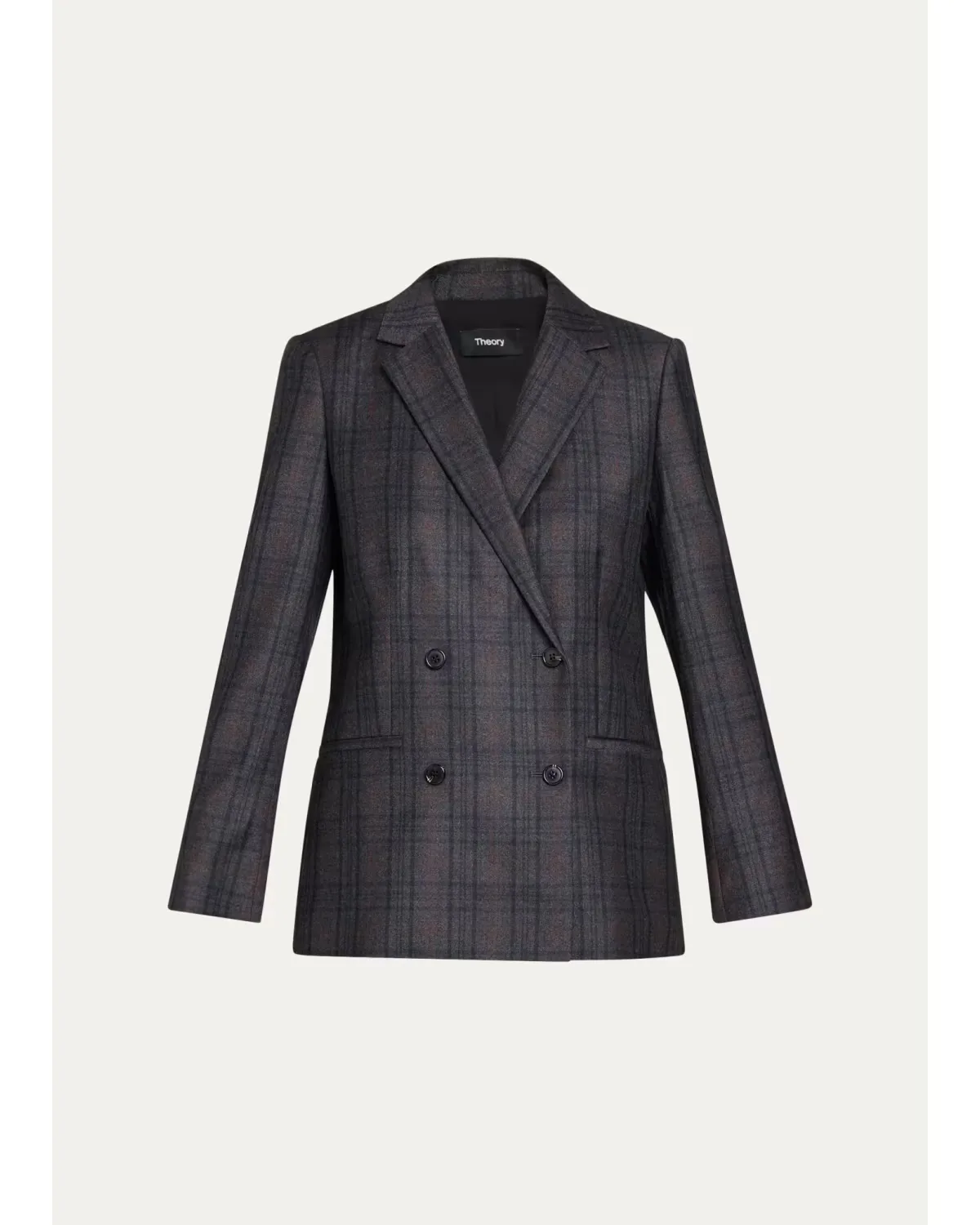 Relaxed Double-Breasted Jacket by Theory