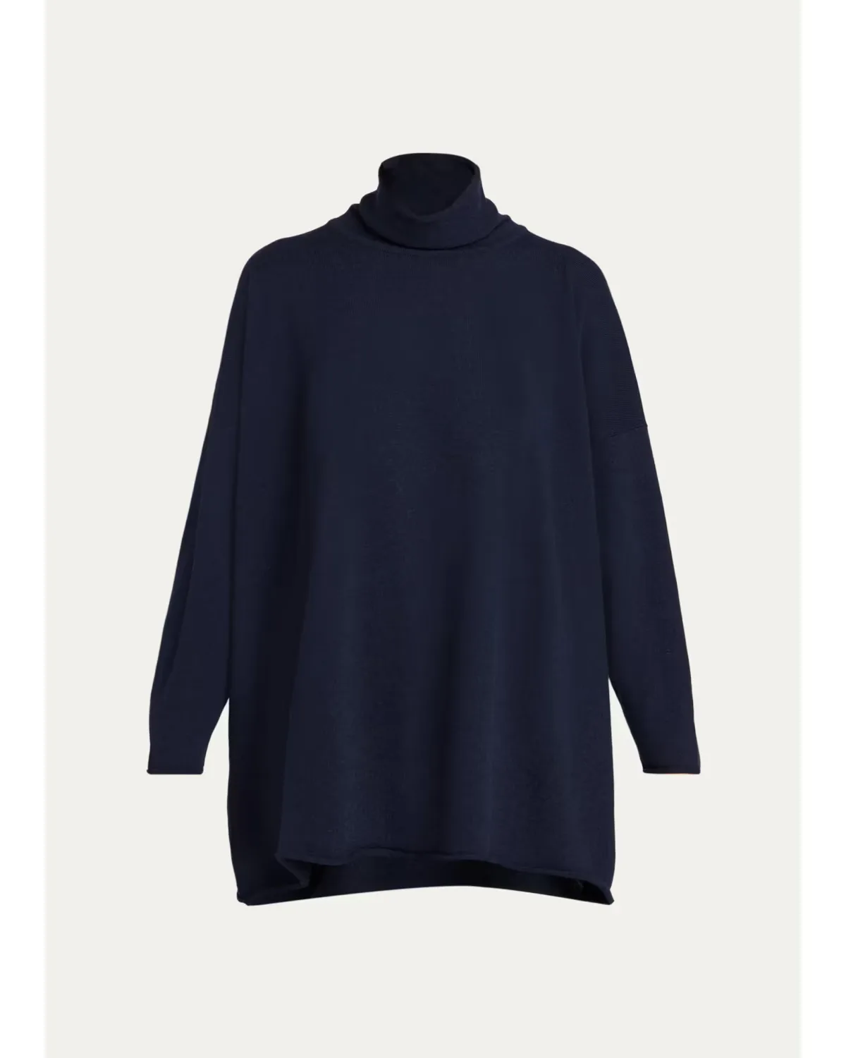 Cashmere A-Line Scrunch Neck Sweater - Long Length by Eskandar