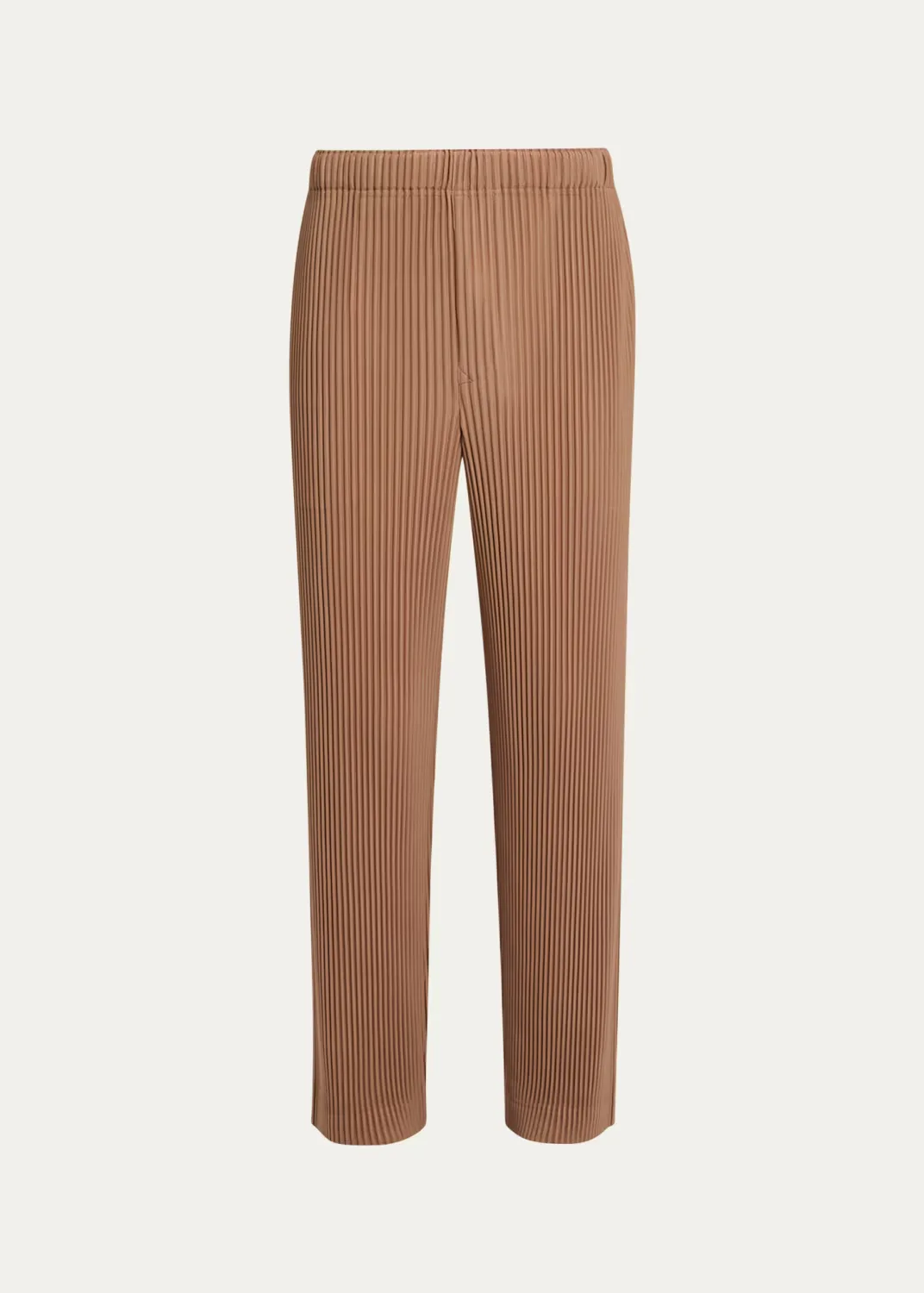 Pleated Straight-Leg Pants