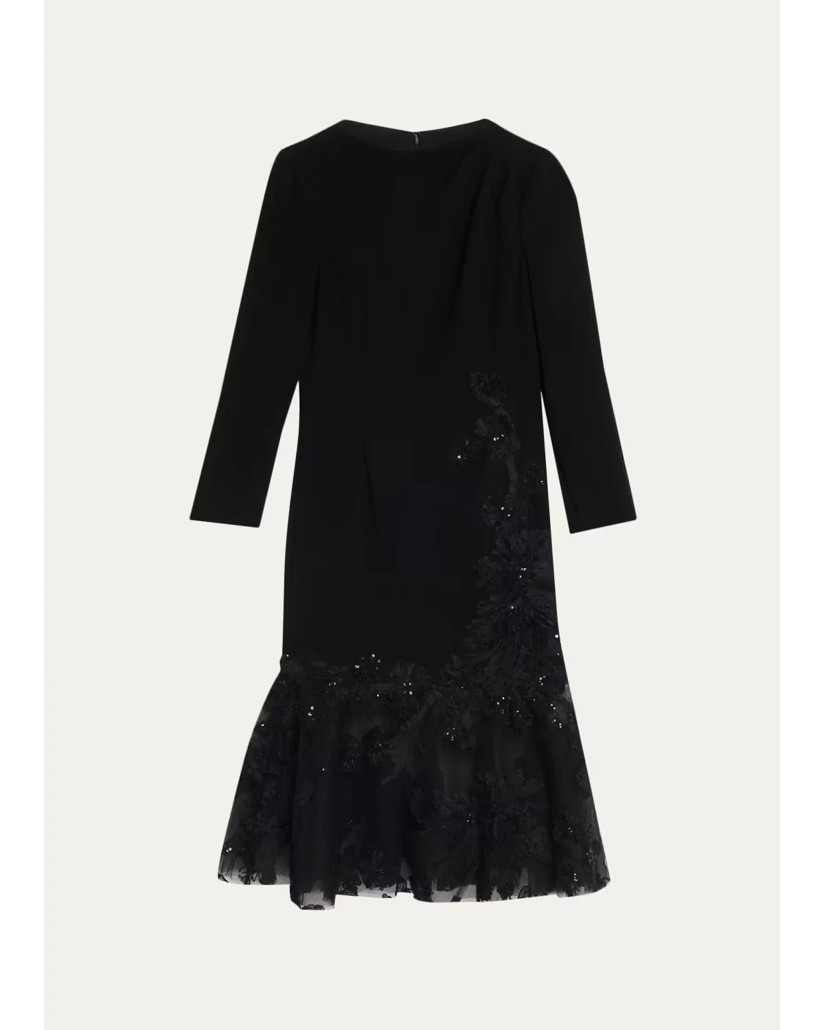 Embellished Flounce Hem Dress by Teri Jon