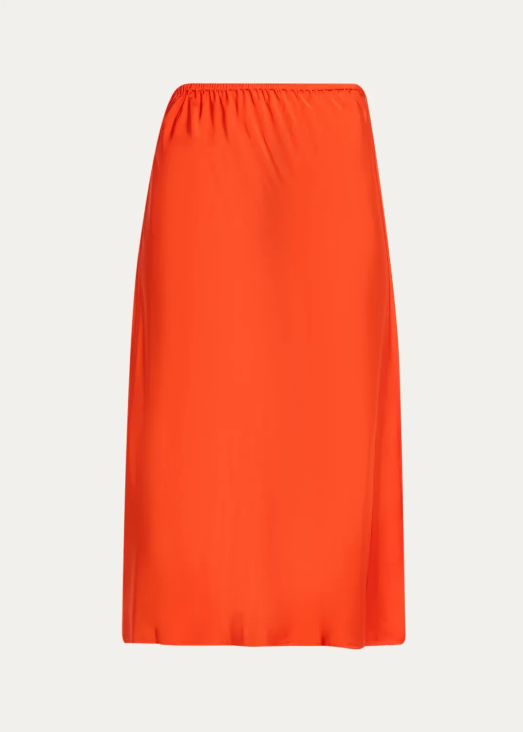 Pull-On Satin Slip Skirt