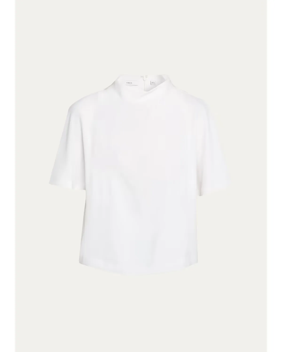 Draped Funnel Neck Top by Vince