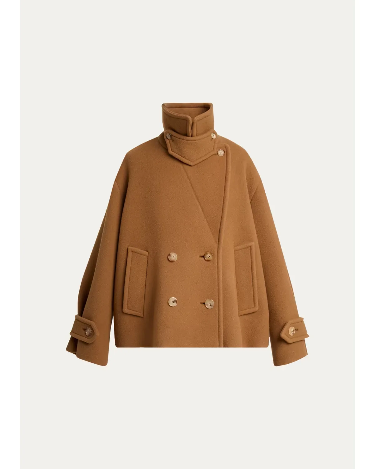 Virgin Wool-Blend Double-Breasted Peacoat by Chloé