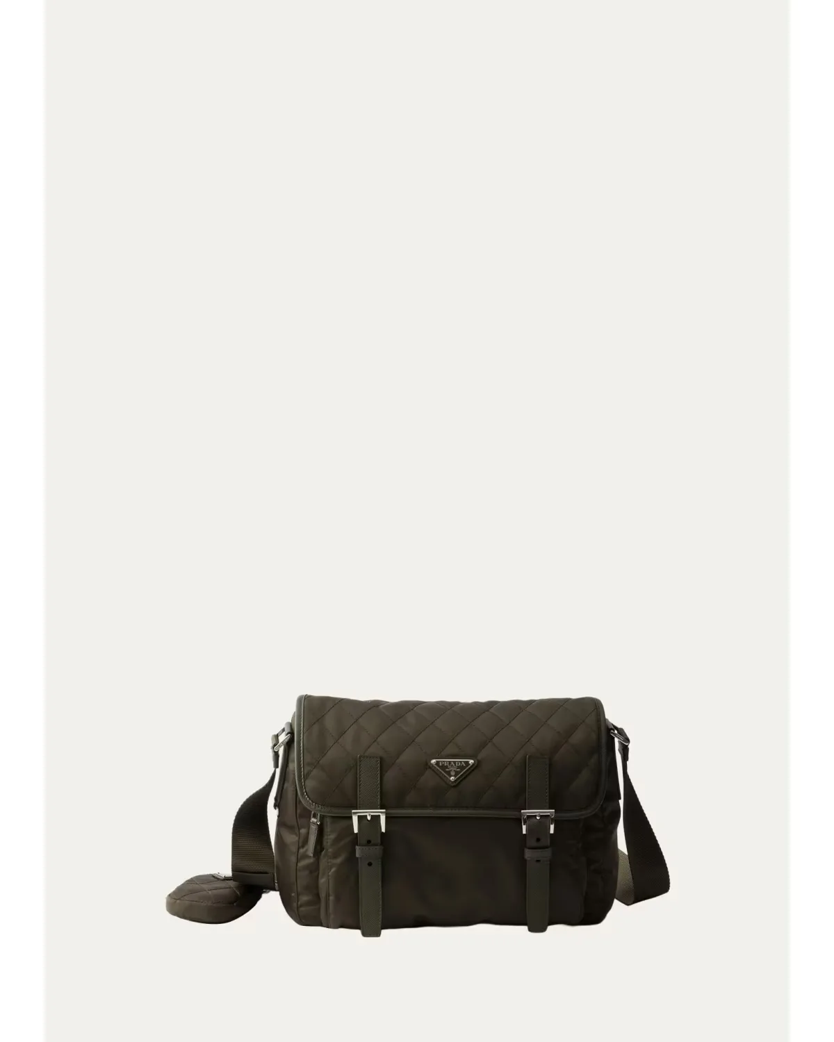 Vela Large Quilted Re-Nylon Shoulder Bag by Prada