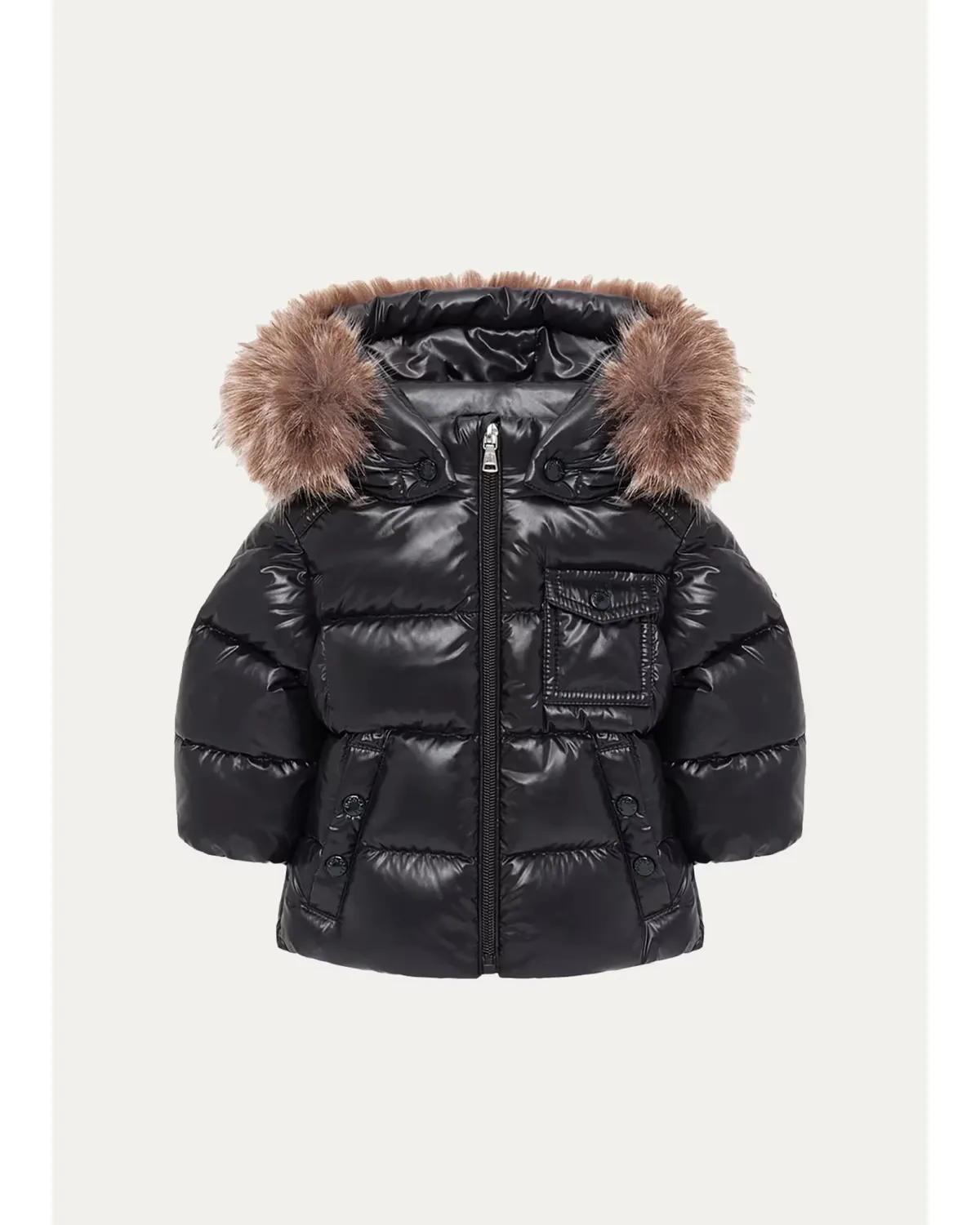 K2 Hooded Faux Fur-Trimmed Down Jacket by Moncler