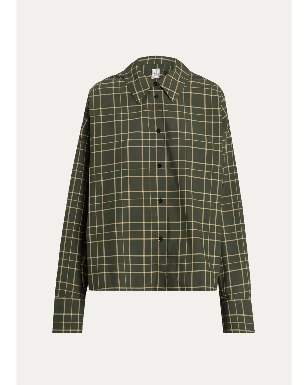 Boxy Check Cotton Shirt by Totême