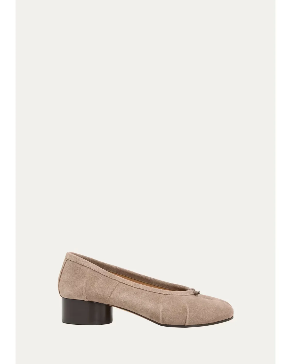 35mm Tabi Suede Ballerina Pumps by Maison Margiela