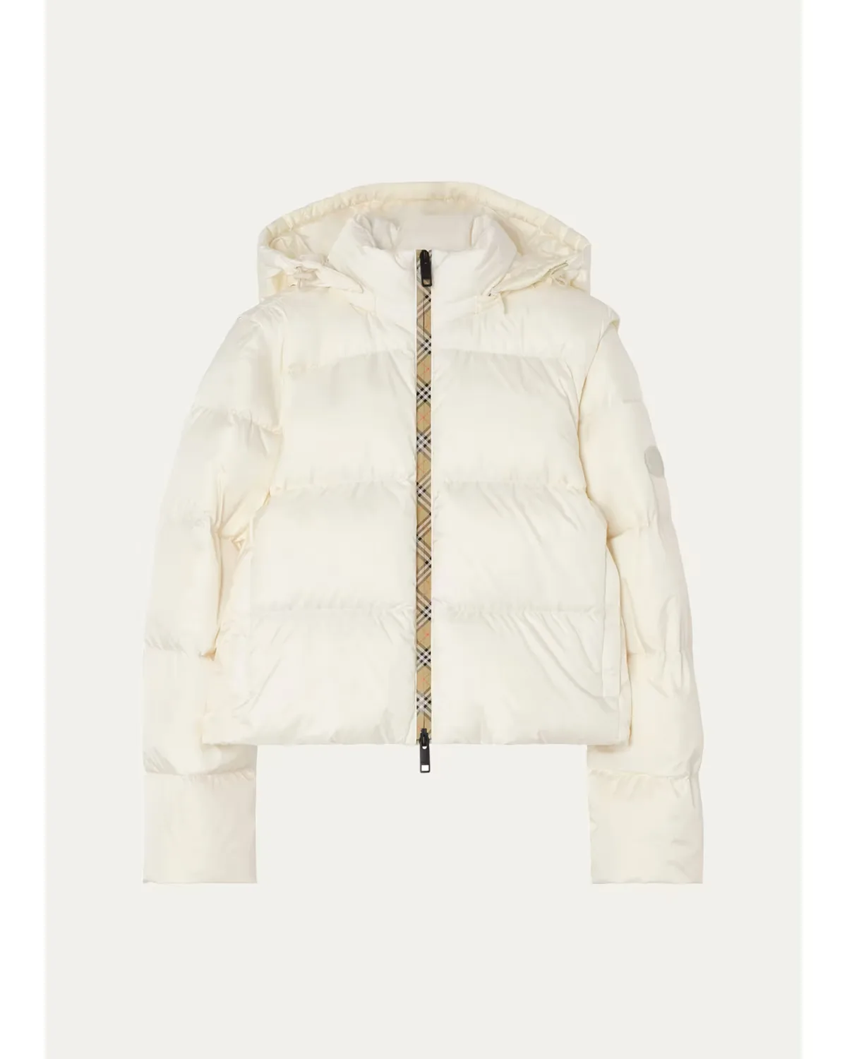 Langdale Check Convertible Puffer Jacket by Burberry