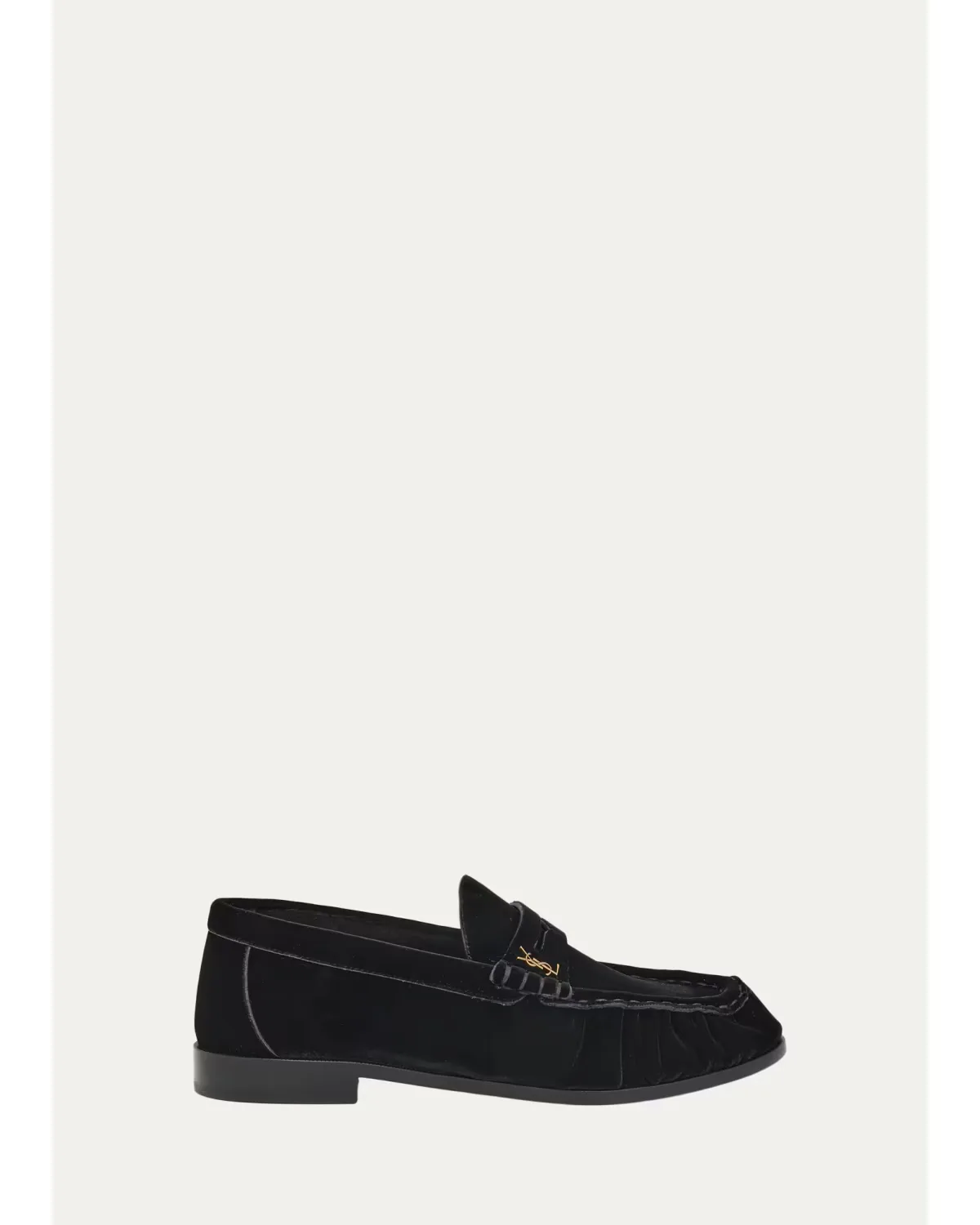 Le Loafers in Velvet by Saint Laurent