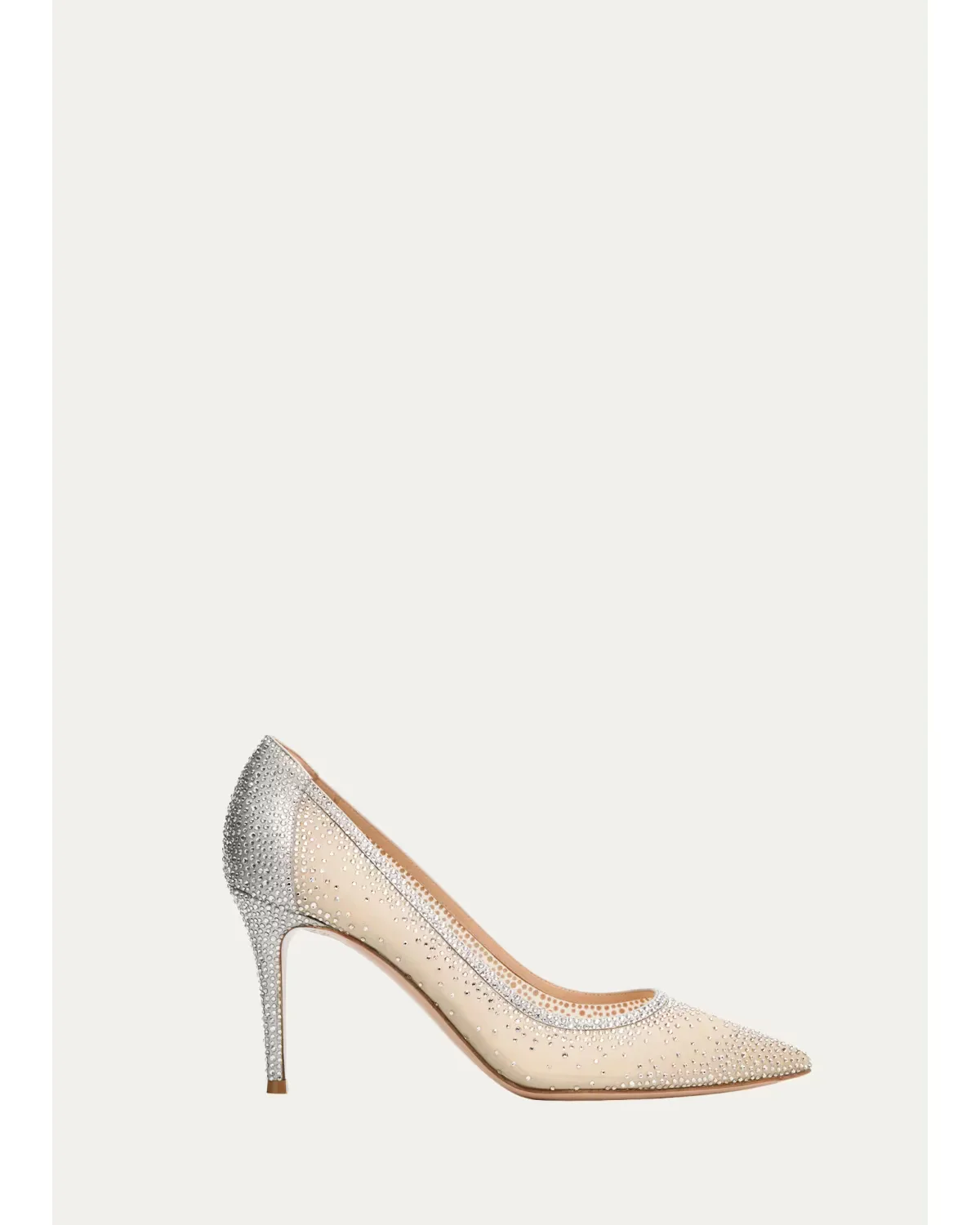 85mm Embellished Organza Pumps by Gianvito Rossi