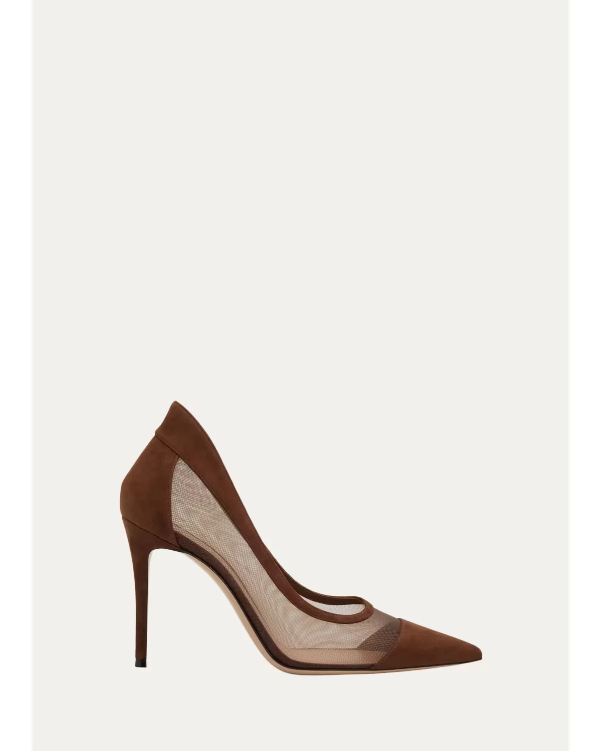 95mm Mesh Cap-Toe Pumps by Gianvito Rossi