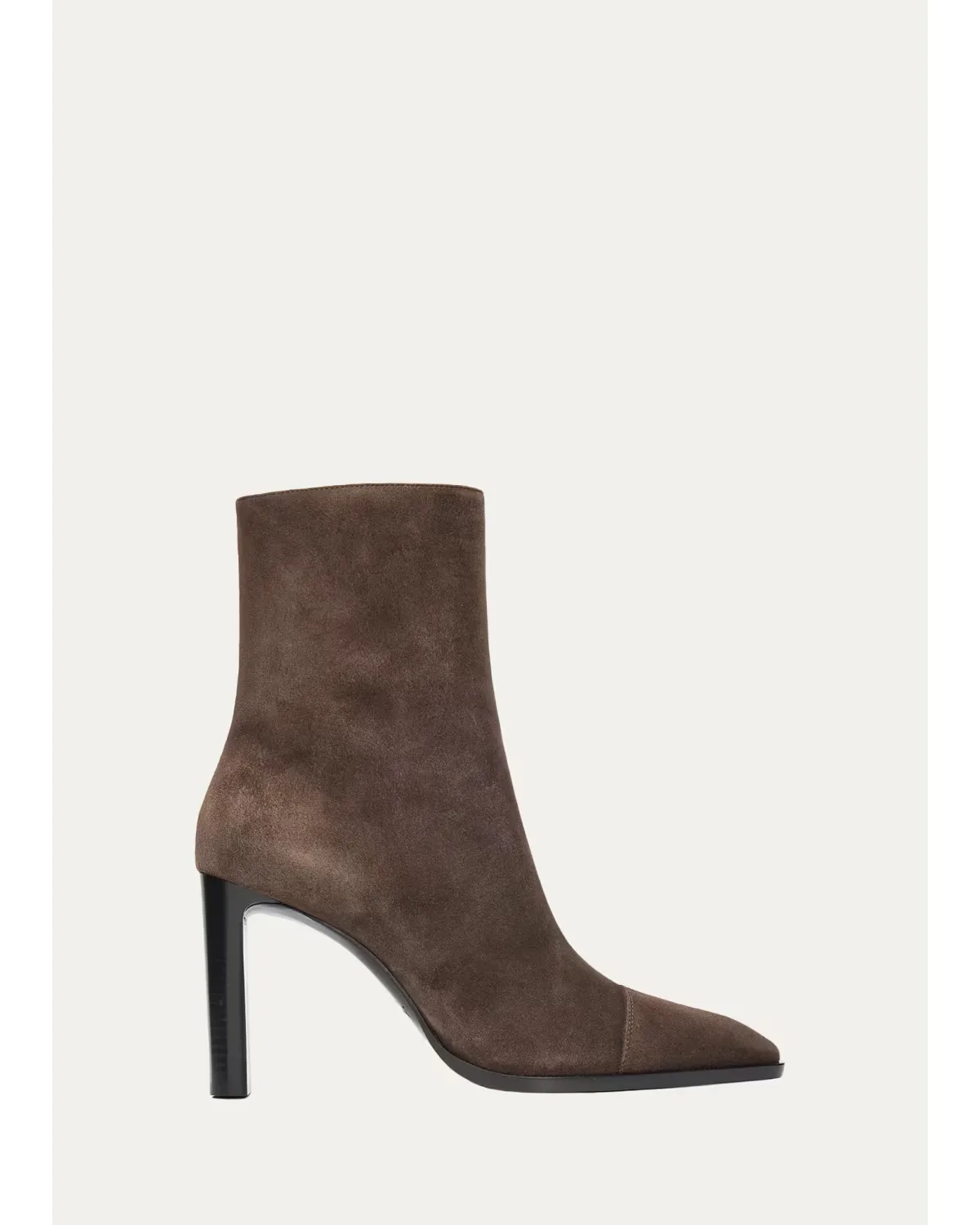 95mm Venetia Suede Booties by Saint Laurent
