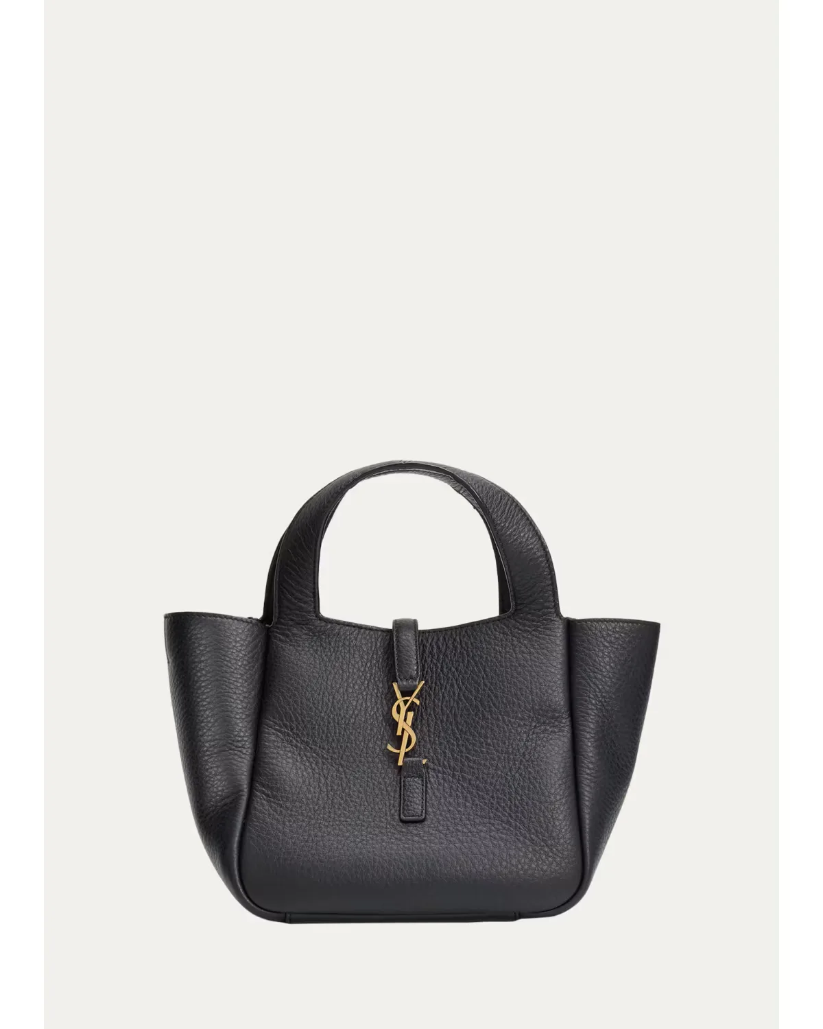 Le 5 7 Bea Mini Tote Bag in Grained Leather by Saint Laurent