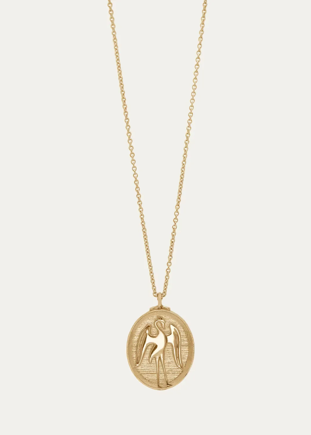 14K Heron of Hope Pendant Necklace by Futura Jewelry