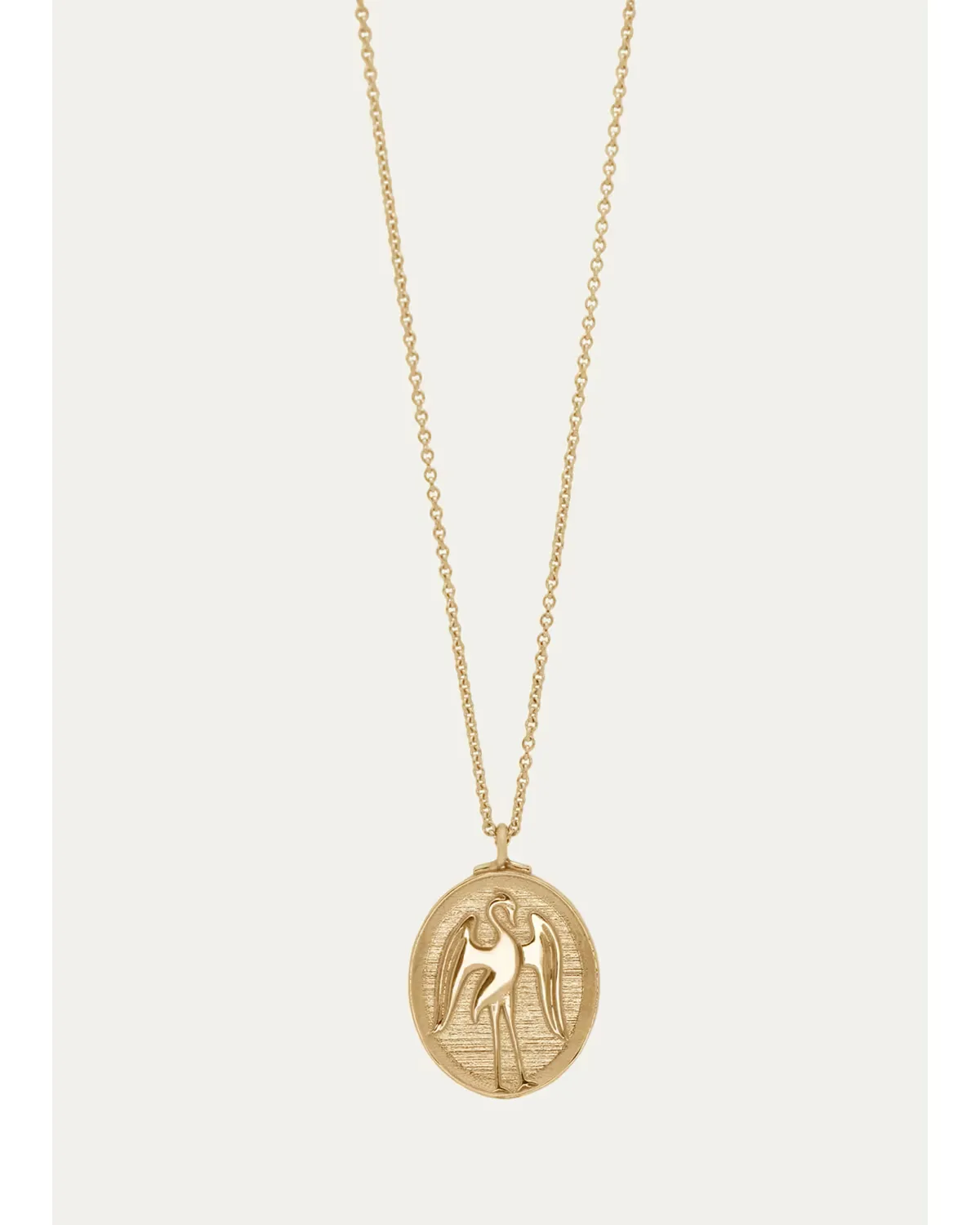 14K Heron of Hope Pendant Necklace by Futura Jewelry