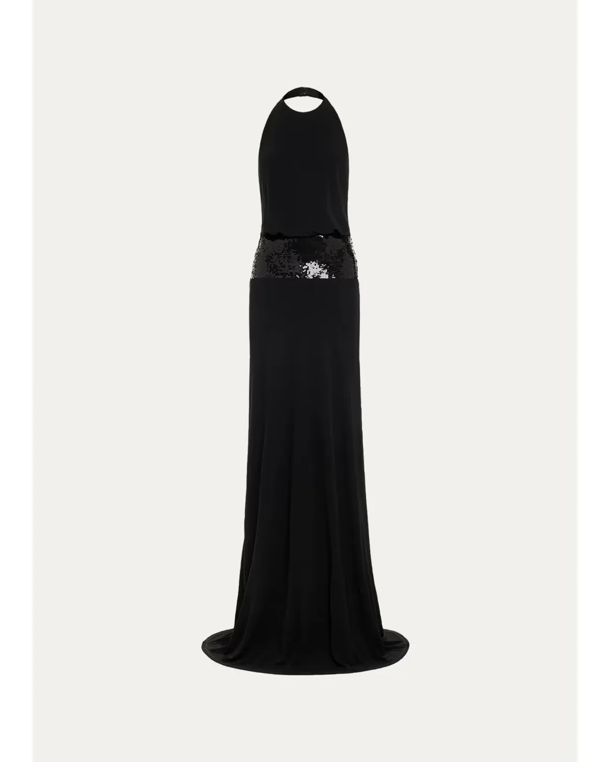 Theresa Sequined Halter Gown by Ramy Brook