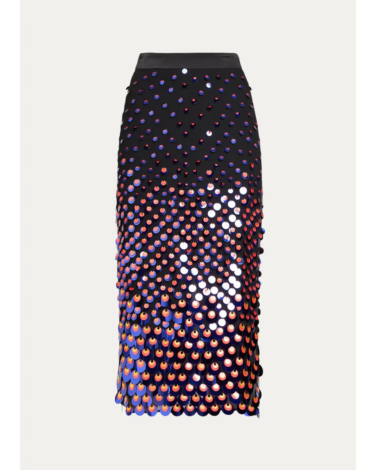 Sequined Silk Chiffon Midi Pencil Skirt by CHRISTOPHER JOHN ROGERS