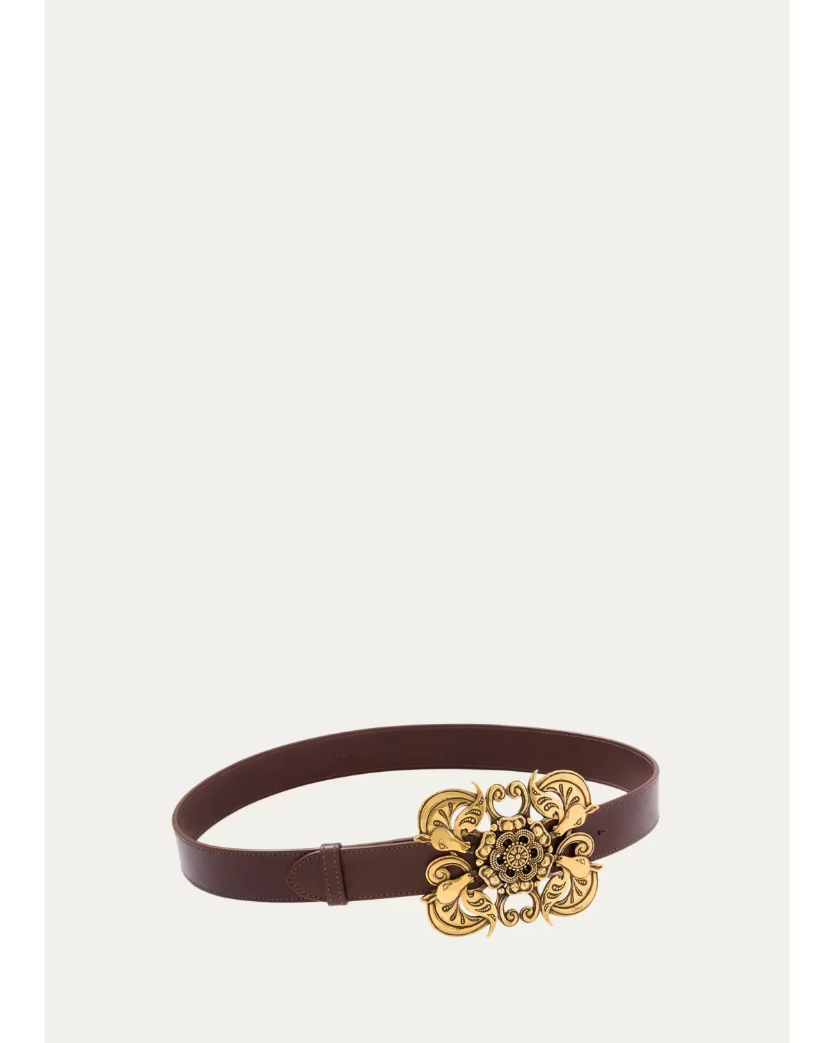 Leather Medallion Belt by Chloé