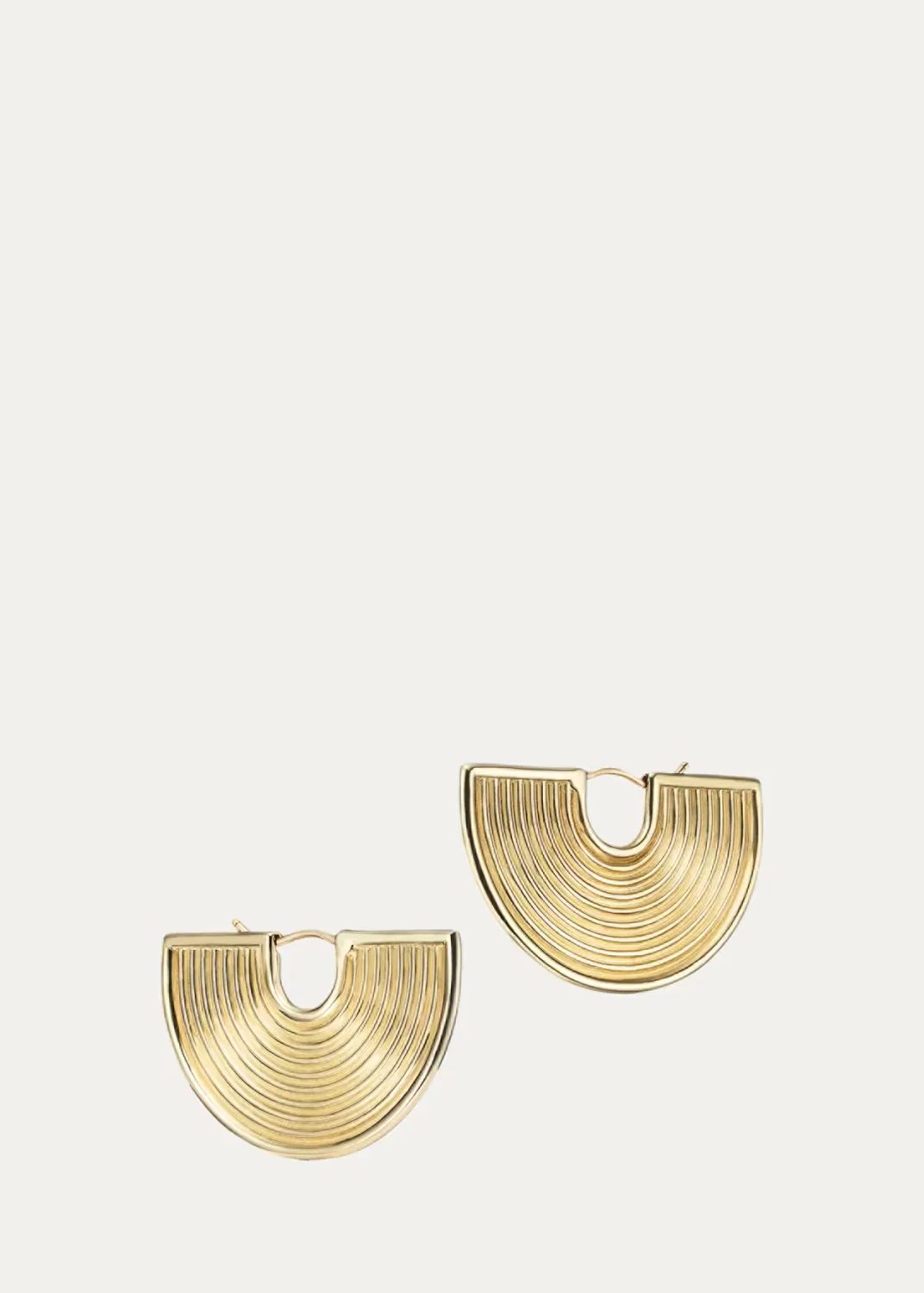 14K Deity Half-Hoop Earrings