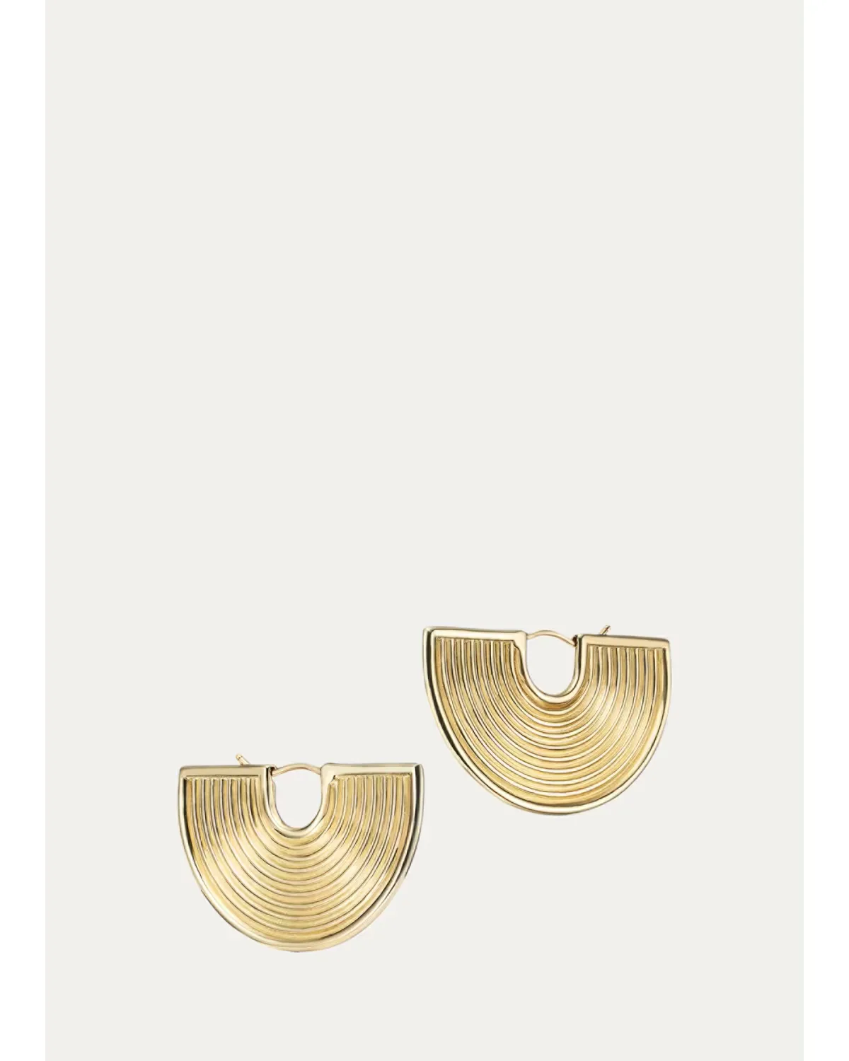 14K Deity Half-Hoop Earrings