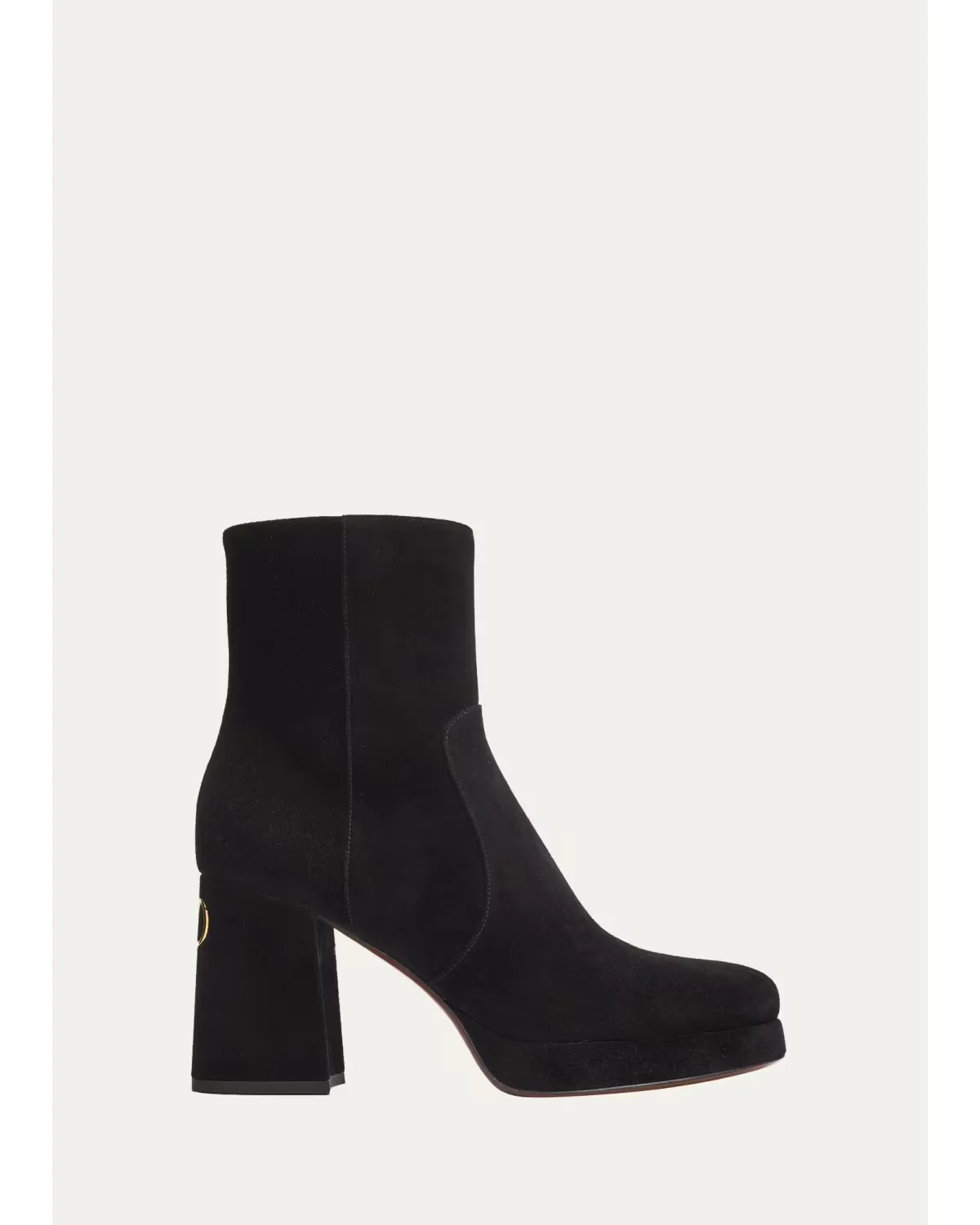 90mm Fawcette Suede Platform Ankle Boots by Valentino Garavani