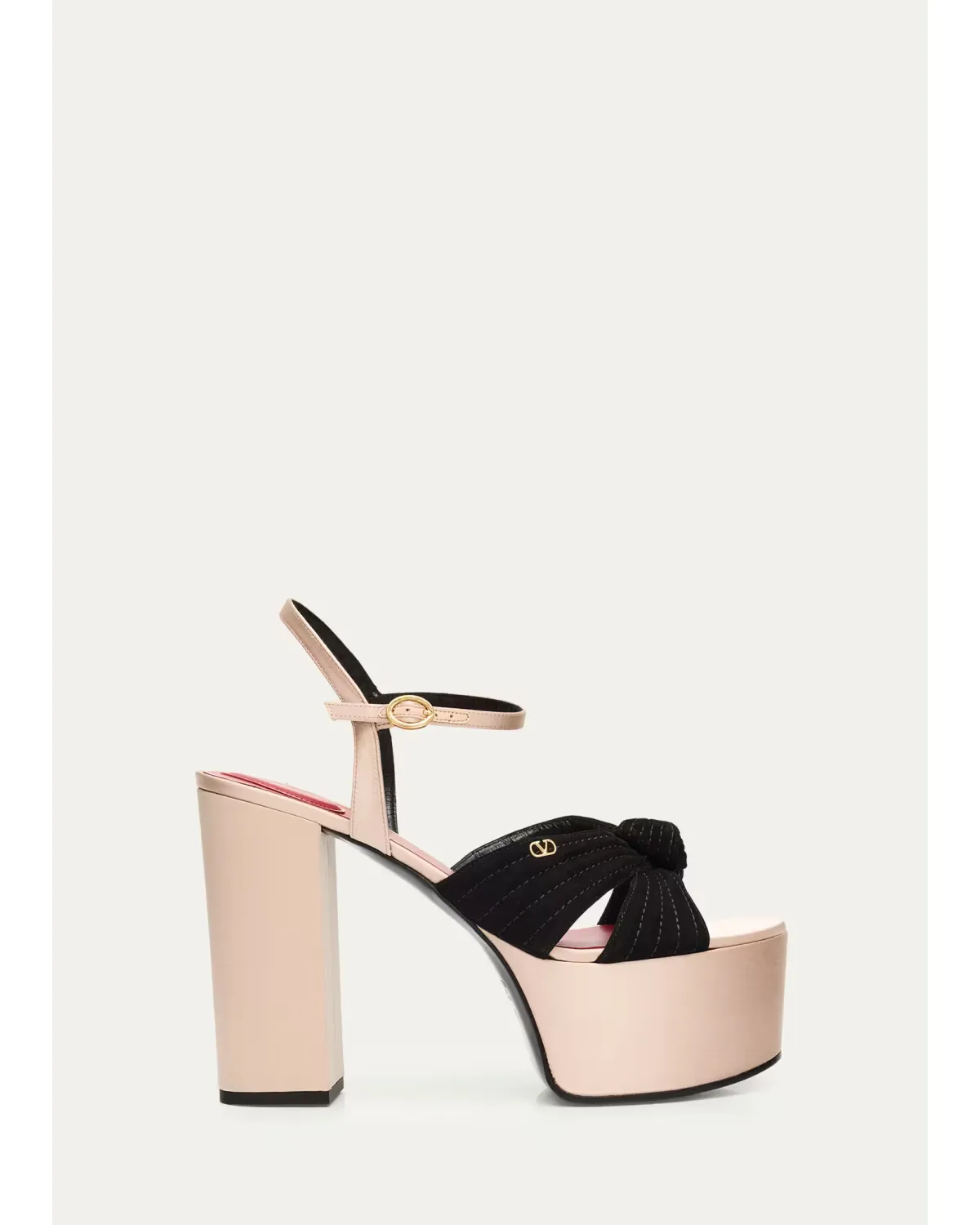 125mm Crasher Vlogo Leather Platform Sandals by Valentino Garavani