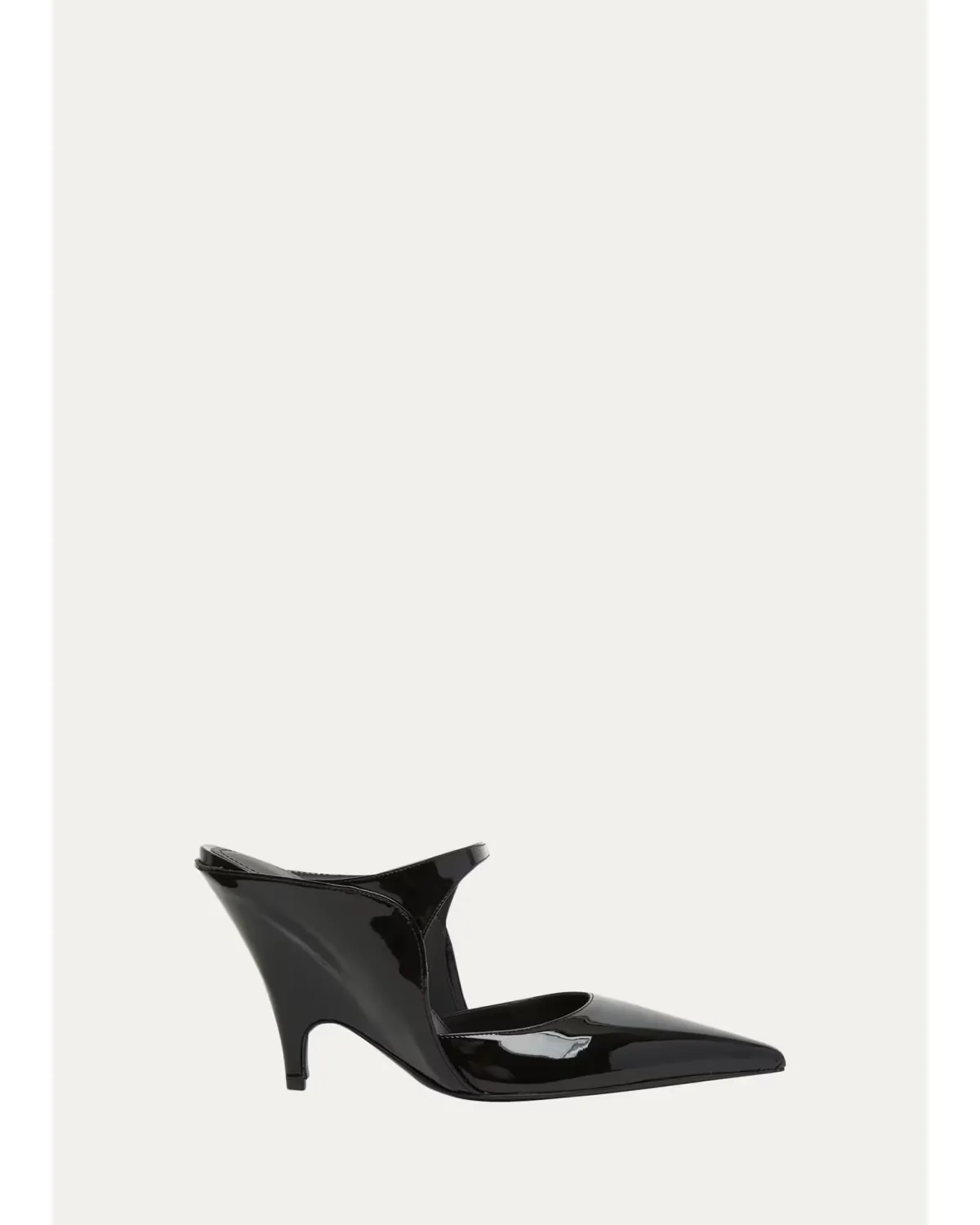 95mm Jasir Patent Leather Mule Pumps by Ferragamo