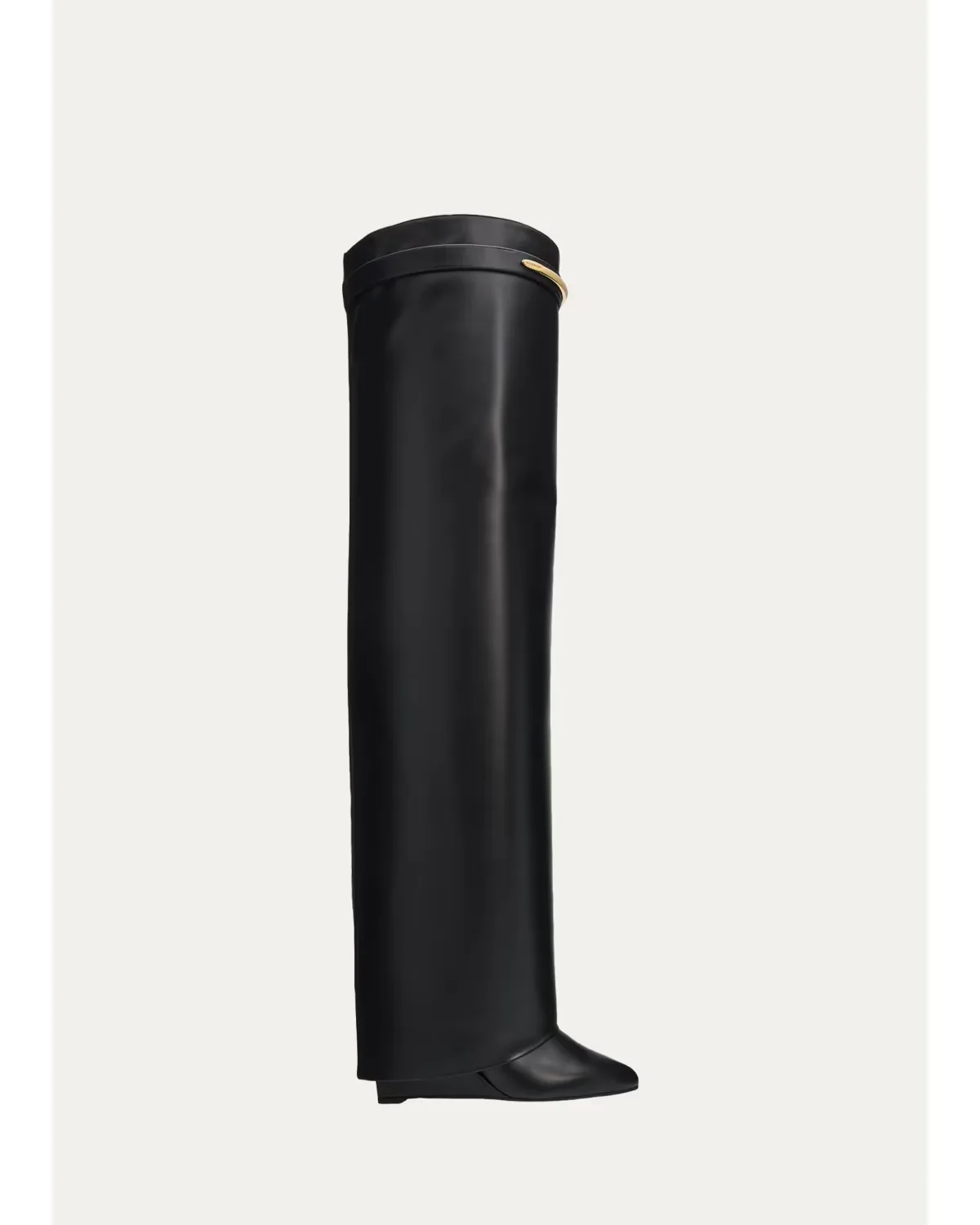 90mm Shark Pinch Leather Over-the-Knee Boots by GIVENCHY