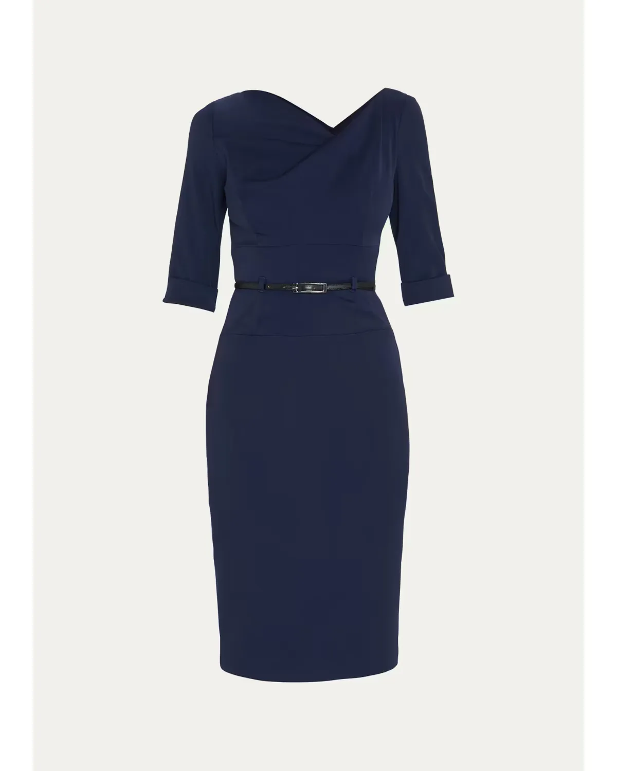 Jackie 3/4-Sleeve Sheath Dress by Black Halo