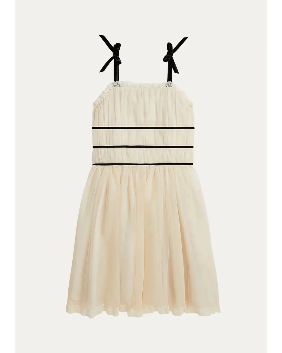 Lace-Trim Tulle Dress by Polo Ralph Lauren