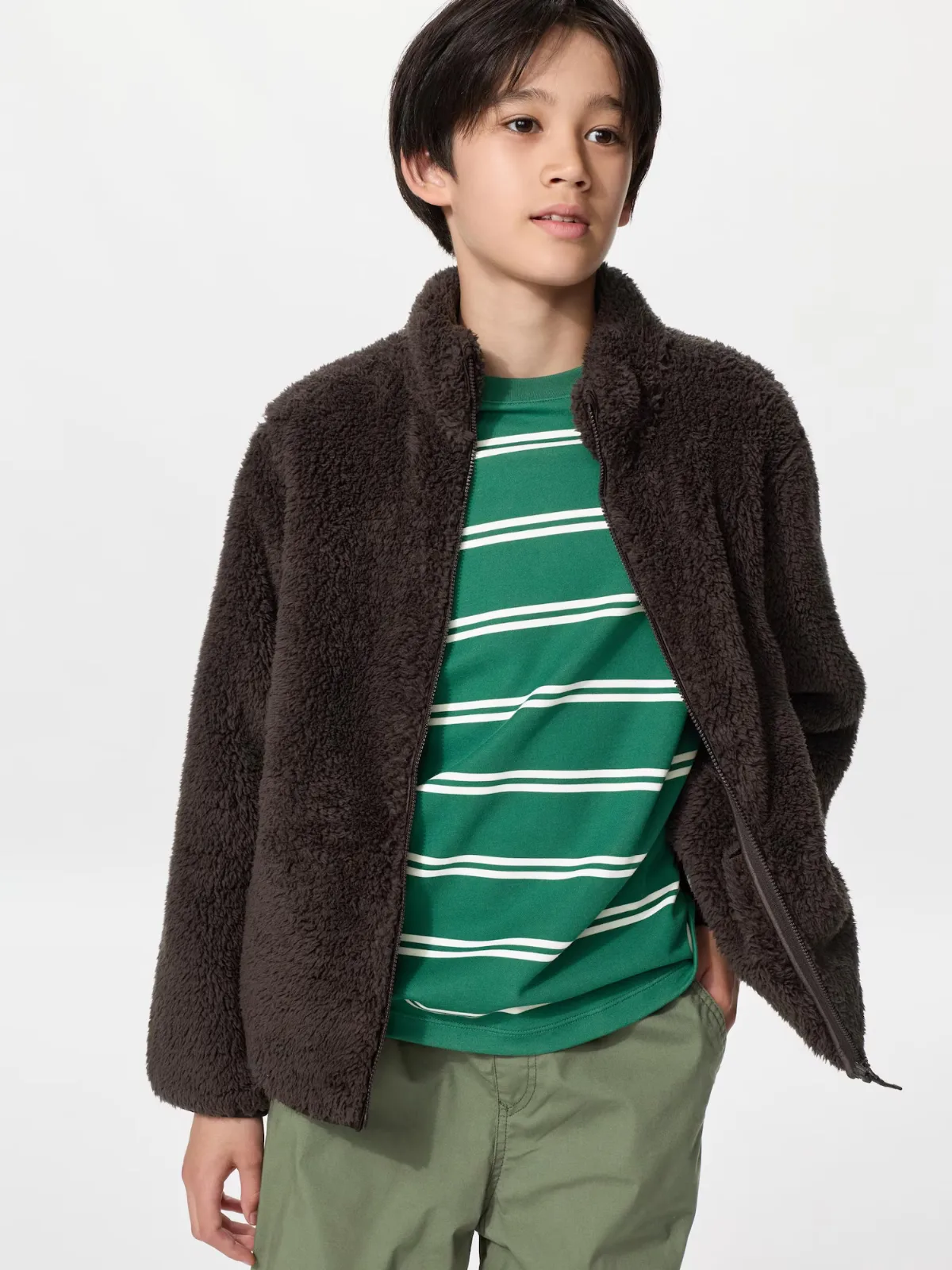 Fluffy Yarn Fleece Full-Zip Jacket by Uniqlo