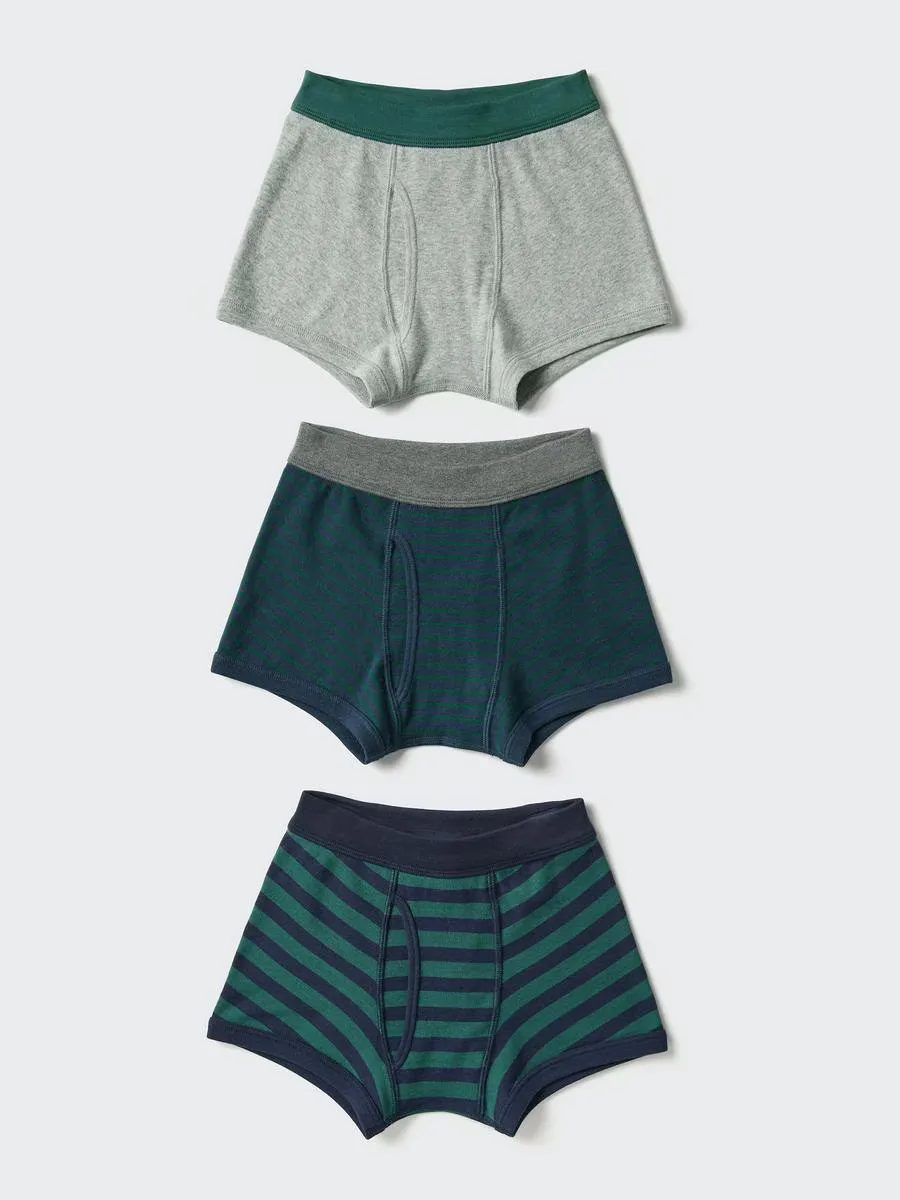 Boxer Briefs 3 Pairs Striped by Uniqlo