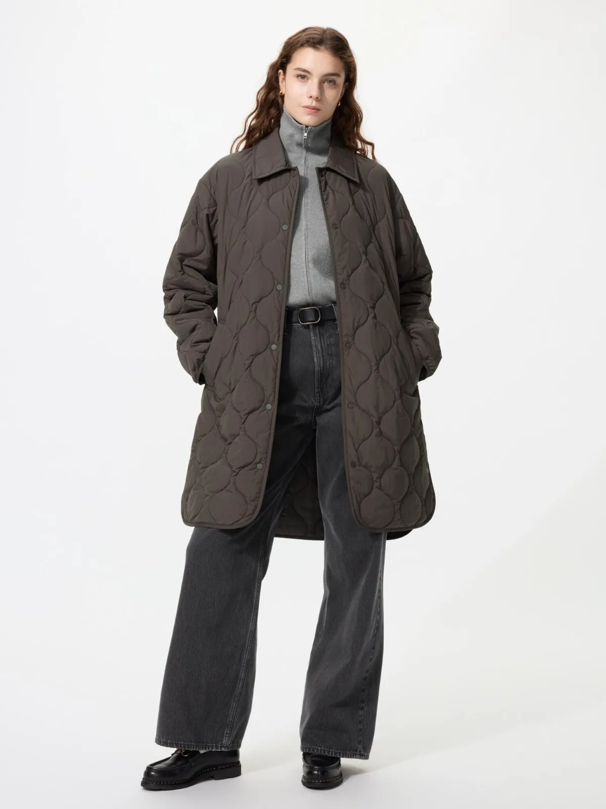 Padded Shirt Coat Relaxed by Uniqlo