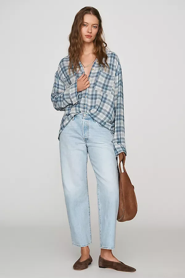 501 90s High Rise Straight Leg Ankle Jeans by Levi's