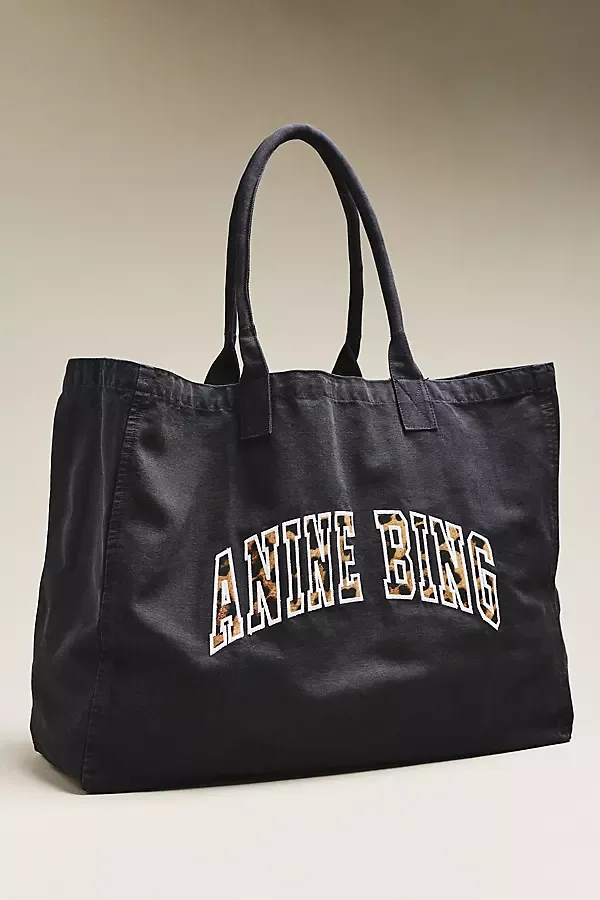 Leo Canvas Tote Bag by ANINE BING