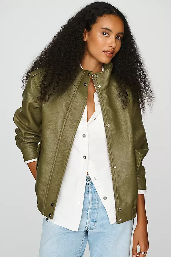 Mika Faux Leather Jacket by Sanctuary