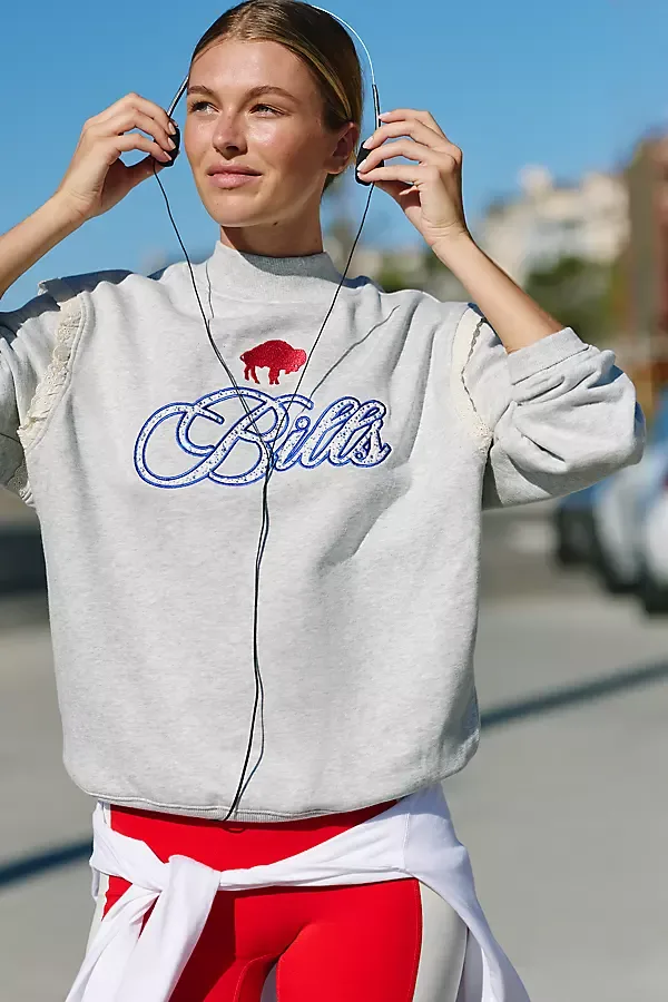 NFL Lace-Trim Sweatshirt by Mitchell & Ness