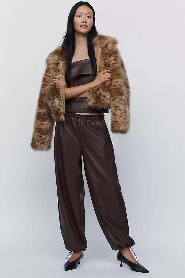 Faux Leather Balloon Pants by Avec Les Filles