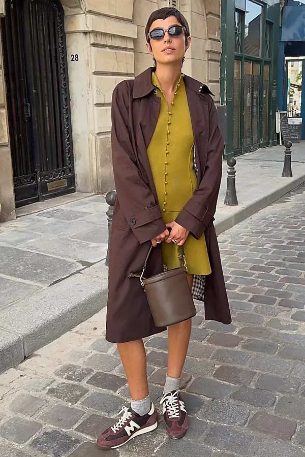 Long Trench Coat Jacket by Avec Les Filles