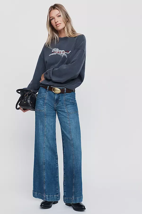 Nico Mid Rise Flare Leg Jeans by Pilcro